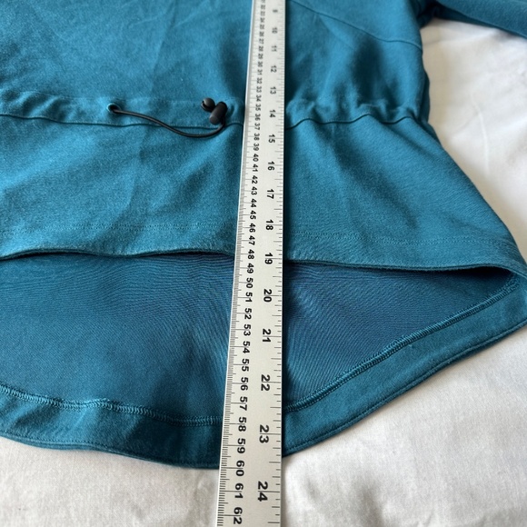 Gymshark Women's Long Sleeve Athletic Pullover Hoodie Teal XS Activewear Running - Picture 12 of 14